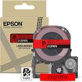 Epson LABELWORKS 212FRPX Genuine PET (Polyester) Tape Cartridge - Black on Fluorescent Red Designer Craft Label Maker Tape - 1/2" (12MM) Wide, 16'