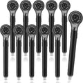 Gersoniel 10 Pack Correction Tape Pen Correctional Ink Tape Push Pull Protective, Easy to Use Applicator for School Office Supplies, 0.2 x 236 Inch(Black Color)