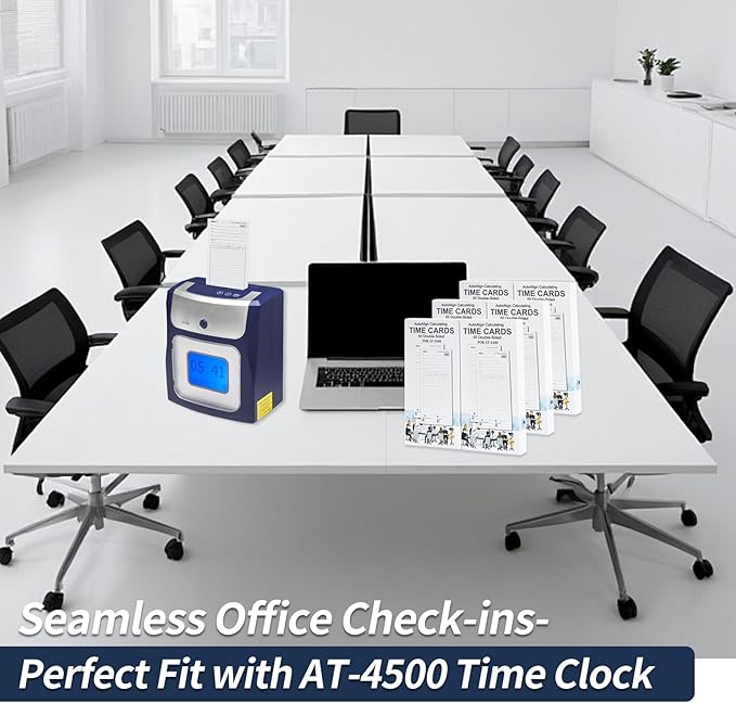 100 Time Cards AT-4500 Employer Time Cards Double-Sided (with Separate Box)