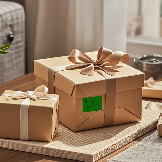 FINDAT Color Coding Stickers Rectangle 3×2 Inch Vinyl Green Sticker Removable Waterproof Writable File Folder Moving Labels for Boxes Home Office Marking 40 PCS