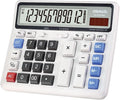 Desktop Calculator Extra Large LCD Display 12-Digit Big Number Accounting Calculator with Giant Response Button, Battery & Solar Powered, Perfect for Office Business Home Daily Use(OS-2135)