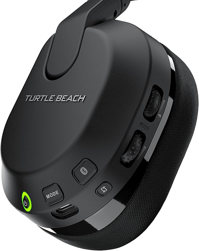 Turtle Beach Stealth 600 Wireless Multiplatform Amplified Gaming Headset for PC, PS5, PS4, & Mobile – Bluetooth, 80-Hr Battery, Noise-Cancelling Flip-to-Mute Mic, Waves 3D Audio –Black