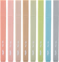 Mr. Pen- Aesthetic Highlighters, 8 pcs, Chisel Tip, Vintage Colors, No Bleed Bible Highlighter Pastel, Highlighters Assorted Colors, Pastel Highlighter Set, Cute Highlighter