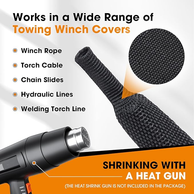 Black 2:1 Ratio Automotive Heat Shrink Braided Sleeving,Wear-Resistant Flat Woven Shrinkable Sleeve Fabric Car Cable Wires Hoses Protection (1-3/8"-26ft)