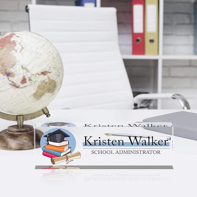 Name Plate for Desk-Personalized Name Plates for Desk-Name Plate Personalized for Office-Gifts for Teacher Boss Employee Appreciation Office Desk Decor (teacher5)