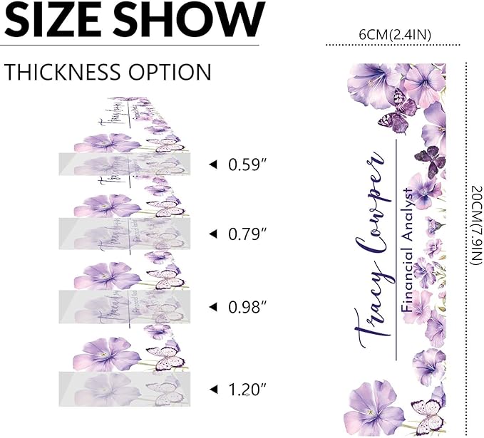 Desk Name Plate Personalized, Custom Name Plate for Desk, Acrylic Desktop Accessories, Office Gift & Decor for Women Men, Teacher Nurse Boss Employee Appreciation Gifts