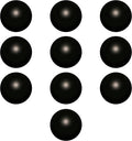 Squeeze Balls for Adults Set of 10, Bulk Pack - Relief, Perfect for Your Desk, Office or Home - Black