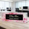 Desk Name Plate Personalized, Office Decor Cute Desk Accessories for Employee Appreciation Gifts Office Gifts for Boss, Teacher (S2)
