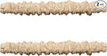 Fabric Cord Cover & Chandelier Chain Cover 2 Pack 6Feet Length for Chandelier Lighting Wires Natural Burlap Easy to Install (Brown)