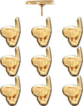 Snorkel Push Pins - Gold Snorkel Map Pins for Cork Boards, Maps, or Lapel Use - Designed in USA - Set of 10