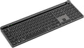 JLab Epic Wireless Keyboard, Black, 108 Keys, Connect Via Bluetooth or USB Wireless Dongle, Multi-Device Toggle, Soft Touch Keys, Smart Media Knob, Custom User Profiles, Rechargeable (1 Pack)