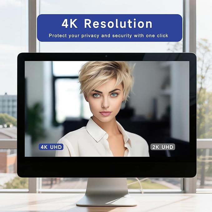 Combess Webcam for PC - PC Camera Webcam 1080P, Desktop Computer Web cam with Privacy Shutter and Tripod Autofocus, Dual Noise-USB Plug&Play,Cancelling Mics,Auto Light Correction,