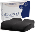 | Ergonomic Seat Cushion- Car Seat Cushion/Office Desk Accessories| Chair Cushions for Dining Chairs-Home Office Chairs- Supporting Other Sciatica Pain Relief Devices (Black, Standard)