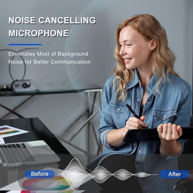 Callez Computer Headset, 3.5mm Cell Phone Headset with Mic Noise Cancelling, USB-C Wired Headphone for PC Laptop Mac iPhone Samsung Zoom Teams Call Center Home Office Work, in-line Controls
