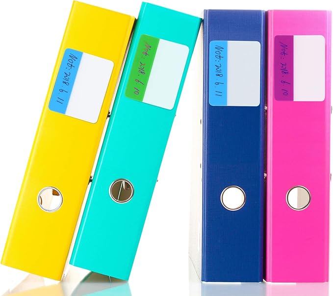 400 Pieces Tabs 2 Inch Sticky Index Tabs Writable and Repositionable File Tab Flags Colored Labels for for Pages or Book Markers, Reading Notes, Classify Files, 20 Sets 10 Colors(400 Pieces,Style A)