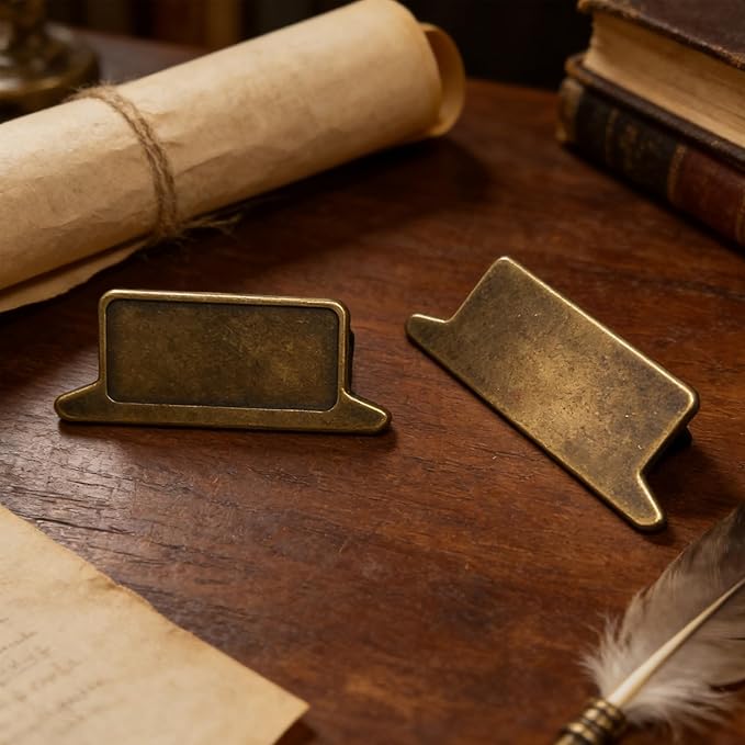 Vintage Metal Book Clips, Page Holder, Paper Binder Clips for Bullet Journal, Planner, Traveler's Notebook
