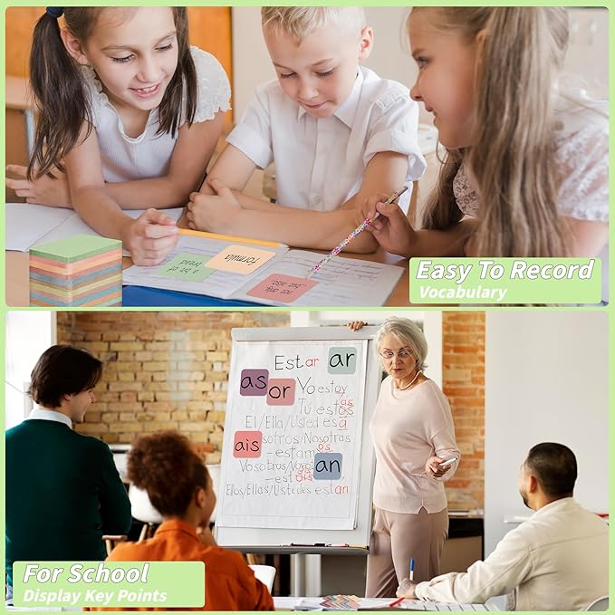 60 Pack Vintage Round Corner Sticky Notes 3x3 12 Retro Colors Posted Note Adhesive Paper Memo Pads 56 Sheets/Pad Self-Stick Note Bulk Easy to Stick for Back to School Teacher Student, Office Supplies