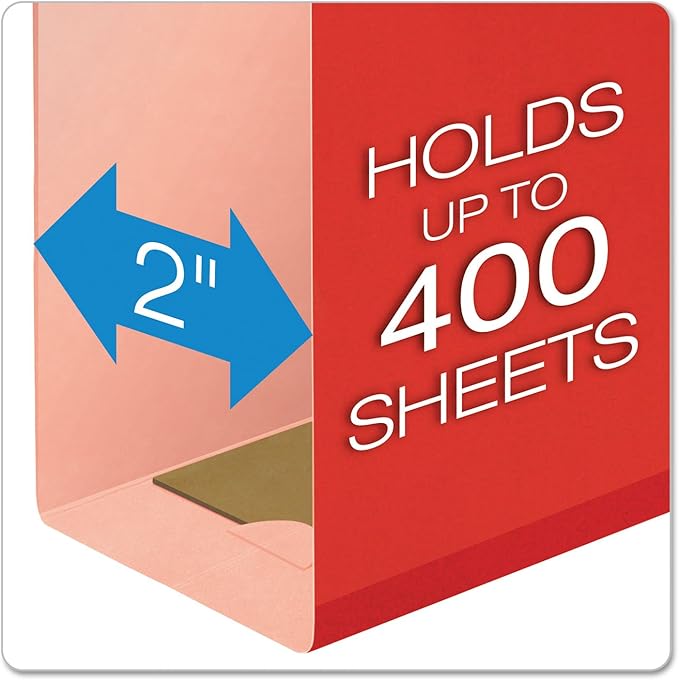 Pendaflex 04152X2 RED Extra Capacity Reinforced Hanging Folders