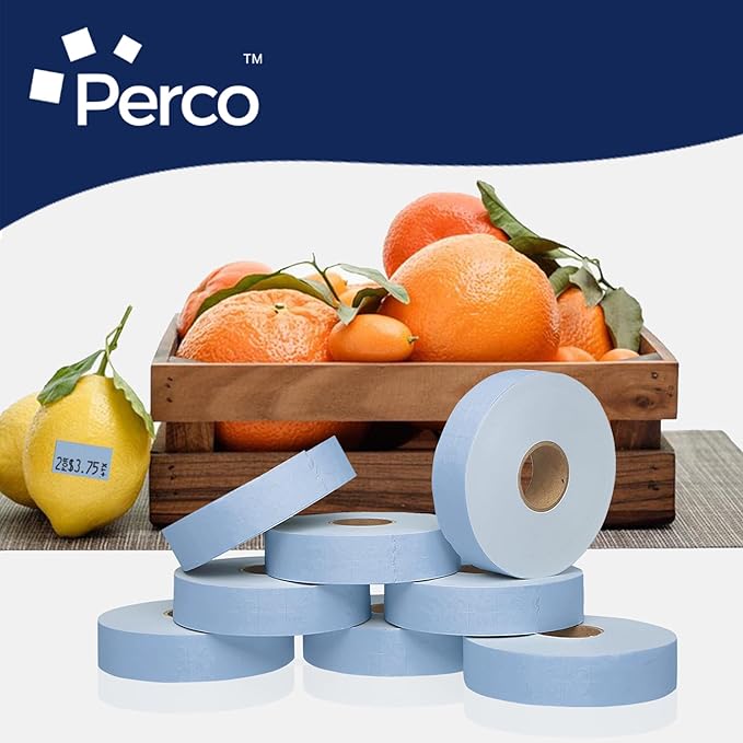 Blue Pricing Labels for Monarch 1131 Price Gun – 3 Sleeves, 24 Rolls Value Pack - 60,000 Price Marking Labels – with Ink Rolls Included