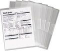 Smead Organized Up Poly Translucent Project Jacket, Letter Size, Clear, 5 per Pack (85751)