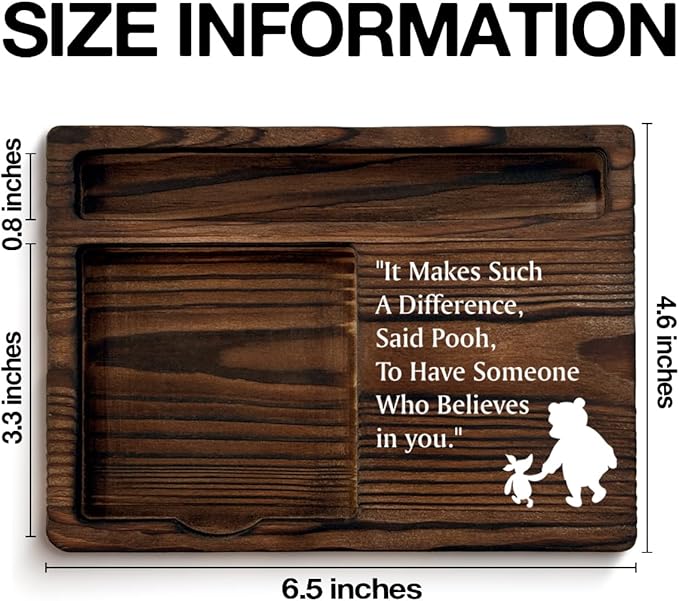 Inspirational Gifts Pooh Bear Sticky Note Holder Encouragement Gifts Friendship Gifts for Best Friends Besties Sister Coworkers Birthday Christmas