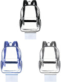 GACEMIU Bulk 1/3/12/24/48 Pack Clear Backpack Transparent Backpack For Travel Sport Work School Stadium Approved