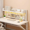 Clamp On Desk Shelf Desktop Hutch Bookshelf Desk Organizer Storage Shelves with Pegboard DIY Display Stand Adjustable Space-Saving Suitable for Dormitories,Studies,Offices,Workbenches