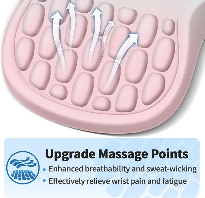 YIWEI Ergonomic Mouse Pad with Wrist Support - Gel Memory Foam Mouse Mat for Computer Keyboard & Laptop - Non-Slip Base, Pain Relief for Home Office & Gaming - Aurora/Northern Lights