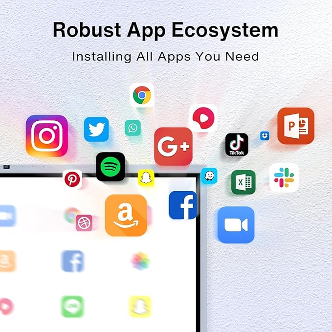 65" 4K UHD Smart Board Pro with 16MP Camera - Executive Touch Screen Display for Boardrooms, Dual-OS Wireless Collaboration System & Video Conferencing