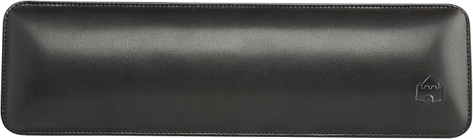 Bailey Tenkeyless by Castle - TKL Short Wrist Rest for Keyboards with around 87 Keys - Leather Ergonomic Computer Extra Firm Wrist Support - Typists, Gaming, & Heavy Office Use (Nightfall, Tenkeyless)
