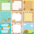 9 Pads Capybara Sticky Notes Cartoon Self Stick Notepads 3x3 Inches Notes Adhesive Memo Pad Office Decor Gifts for Students School Teacher Office Meeting