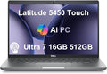 Dell Latitude 5450 Business Laptop (14" FHD Touchscreen, Intel 12-Core Ultra 7 155U, 16GB DDR5 RAM, 512GB SSD), Backlit KB, IR Webcam, 2x Thunderbolt 4, Ethernet, Win 11 Pro, Durable Premium for Work