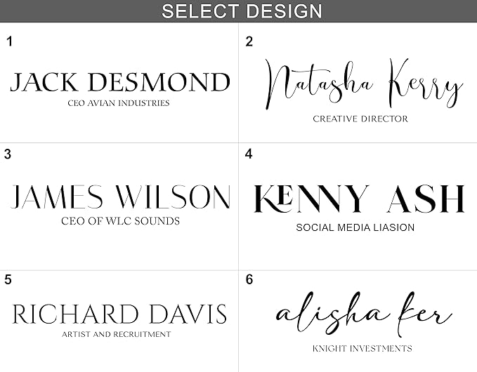 Customizable Personalized Clear Acrylic Desk Name Plate - 2”x 9” - Office Decor - 9 Different Fonts to Choose from - Engraved Name Plate