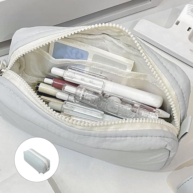 Portable Pen Bag School Pencil Organizers Large Capacity Case For Erasers Markers Scissors Storage Bag Simple Portable Pouch Box For Student