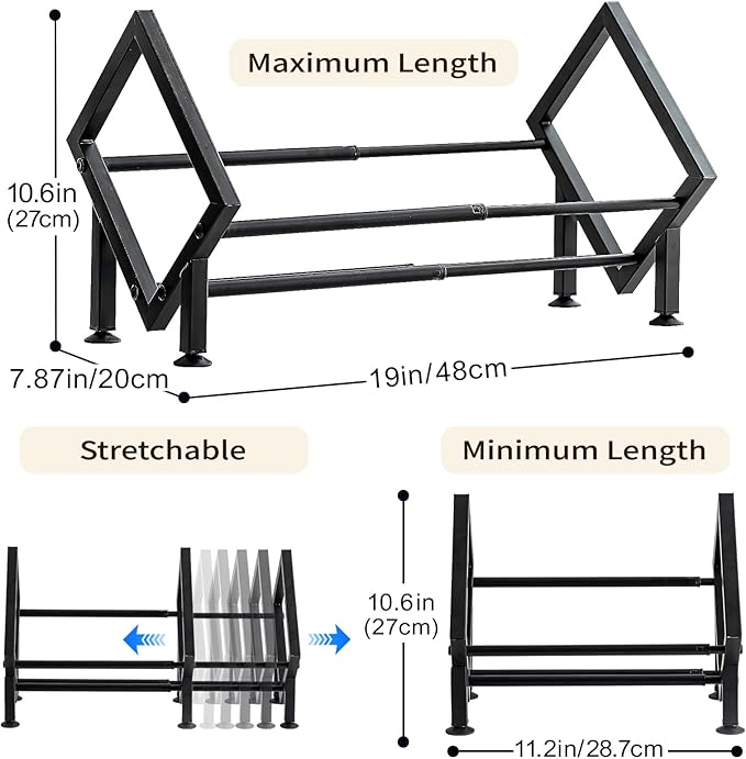 Adjustable Desktop Bookshelf Organizer, Set of 2 Tilting Tabletop Bookshelf in Office Home/Bedroom, Vinyl Record Storage Holder Book Rack for Magazine/CDs/Books/Vinyls Display