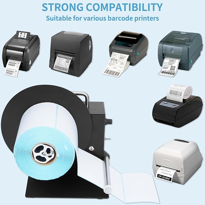 AIWFL Automatic Label Rewinder 180mm Label Rewinding Machine Speed Adjustable Label Rewinder Two-Way Rewinding Label Roller Machine Synchronize with Printer (R3 Pro)