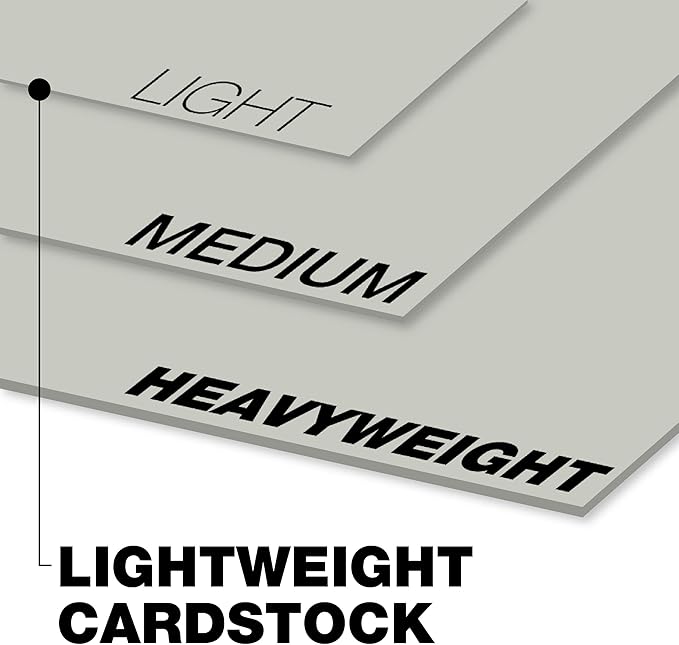 Springhill 8.5” x 11” Gray Colored Cardstock Paper, 67lb Vellum Bristol, 147gsm, 2000 Sheets (8 Reams) – Premium Lightweight Cardstock, Vellum Printer Paper with Textured Finish – 066000C