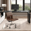 Vitrazza Glass Chair Mat 42” x 42” Superior ¼ Thick, Luminoso Low-Iron Ultra Clear, Certified Tempered Safety Glass, Delivers a Smooth Glide, Protects Carpet or Wood, Beautiful in Home or Office