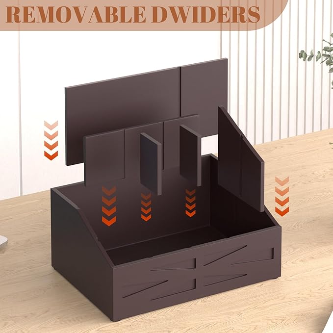 Large Mail Organizer Countertop,Farmhouse Desk and Kitchen Countertop Storage, Letter Sorter, Desk Mail Organizer and Bill Organizer, Desktop File and Paper Holder