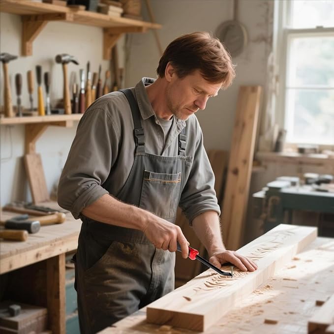 Staple Remover -Upholstery Tools Staple Lifter,Double Prongs Design, Tack Puller Nail Puller for Furniture, Floor, Wooden Case, Carton, Photo Frame, Carpet