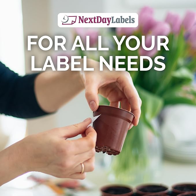 NextDayLabels 2.83x1 Inch Rectangle Stickers White Blank Labels for Laser Inkjet Printer - 33 Per Sheet Self-Adhesive Address Mailing Barcode Made in USA - 8,250 Labels