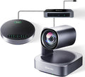 iuZee All-in-One PTZ 4K Conference Room Camera System with Bluetooth Speakerphone 12X Optical Zoom HDMI Wide View Angle Lens Works with Zoom Webex for Large Meeting Room