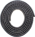 CSZD Spiral Cable Wrap,10ft – 1/4 inch Spiral Wire Wrap Cord Covers Bundle Sleeve Hose for PC TV Computer Electrical Wire Organizer,Tangle Stop Cord Cover and Detangler,Black