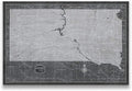 Conquest Maps Push Pin South Dakota Map Board - With Push Pins to Mark South Dakota Travels - Handmade in Ohio, USA - Design: Modern Slate