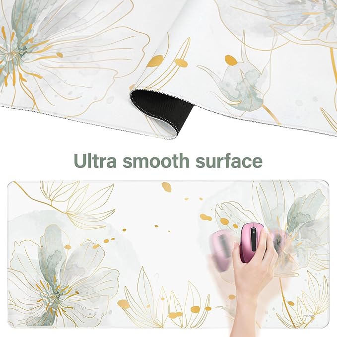 MOSISO Desk Mat Keyboard Mouse Pad Set, Large Gaming Mouse Pad&Keyboard Wrist Rest&Mousepad with Wrist Rest&Coaster, Ergonomic Non-Slip Home Office Mousepad with Memory Foam, Green