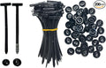 200PCS Heavy‑Duty Self‑Locking Nylon Cable Tie Clips – UV‑Resistant Multifunctional Push Rivet Fasteners for Automotive Fender, Trunk, Engine Cover & Interior Trim (200)