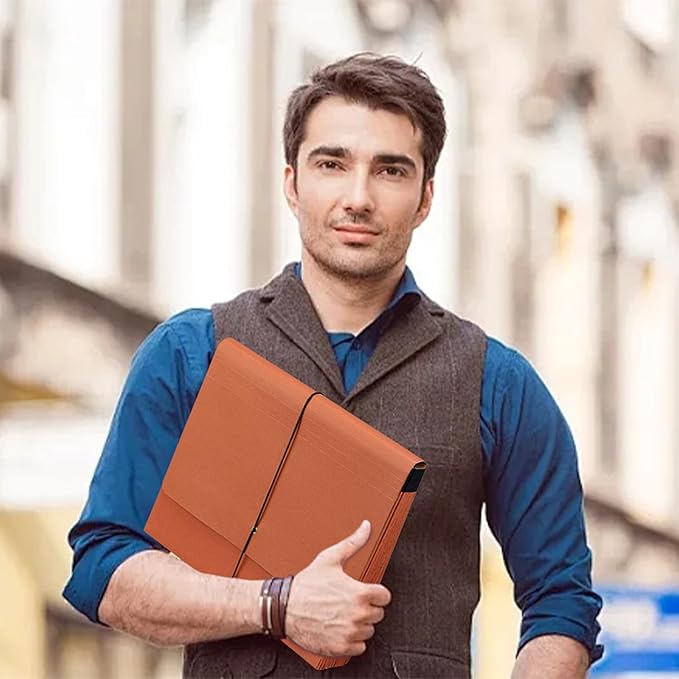 3 Packs Heavy Duty Expanding File Folder Organizer,21 Pockets Accordion File Organizer,A-Z,1/3 Cut Tabs,Letter Size,17.5Inch Expansion