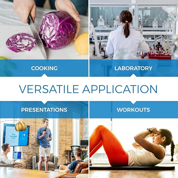 Sper Scientific Portable Digital Kitchen & Lab Timer 810015 - 4 Channel, Large Display, Loud Alarm, Classroom Timer - 2 pc