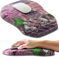 Ergonomic Slope Mouse Pad Wrist Support, Wrist Rest Mousepad for Carpal Tunnel Pain Relief with Massage Bulge and Slow Rebound Memory Foam (12x8 inch, Cat Bakery)