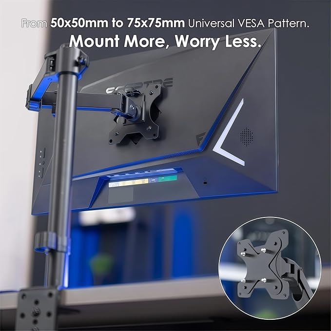 Kado Wall Mount Arm Mount Bracket Plate Adapter 50x50mm to 75x75mm Made for Sceptre Monitor E25 E27 E255B-FWD168 E255B-FWD240 E275B-FWD168 E275B-FWD240 E275B-QPD168 E278B-FWD240 Series